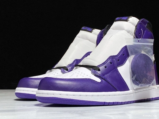 Purple Jordan 1 Court OG High Air 555088-500 0821